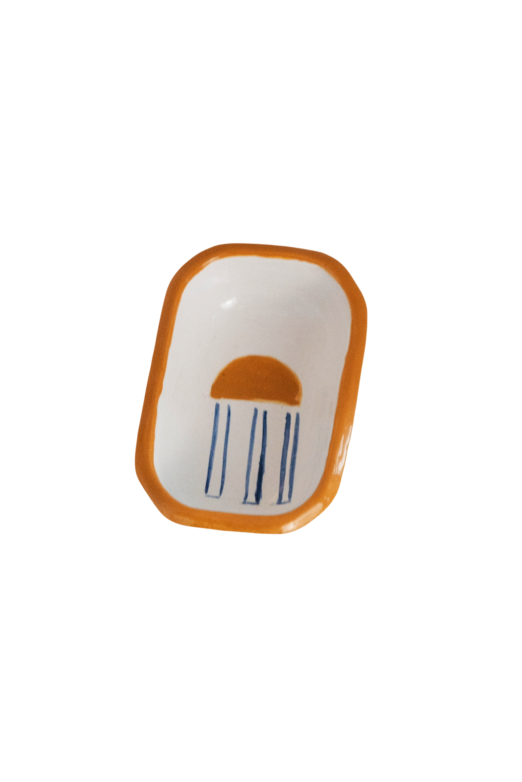 Hedi bowl white/ocher