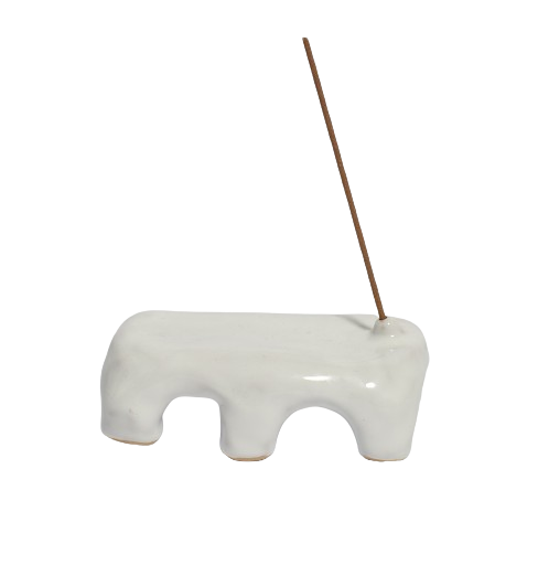 incense holder white