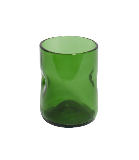 Bottle glass short green