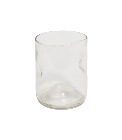 Bottle glass short clear