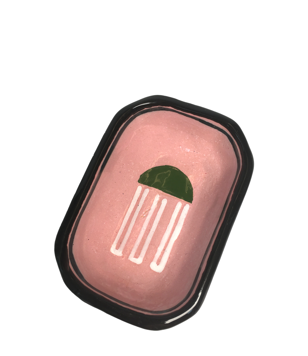 Hedi bowl green/white